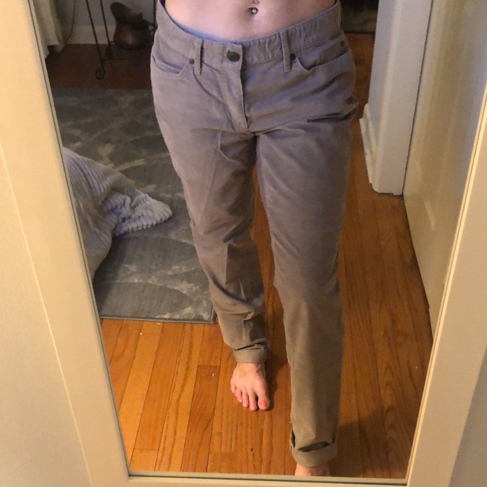 Eddie Bauer relaxed boyfriend, Corduroy pants.